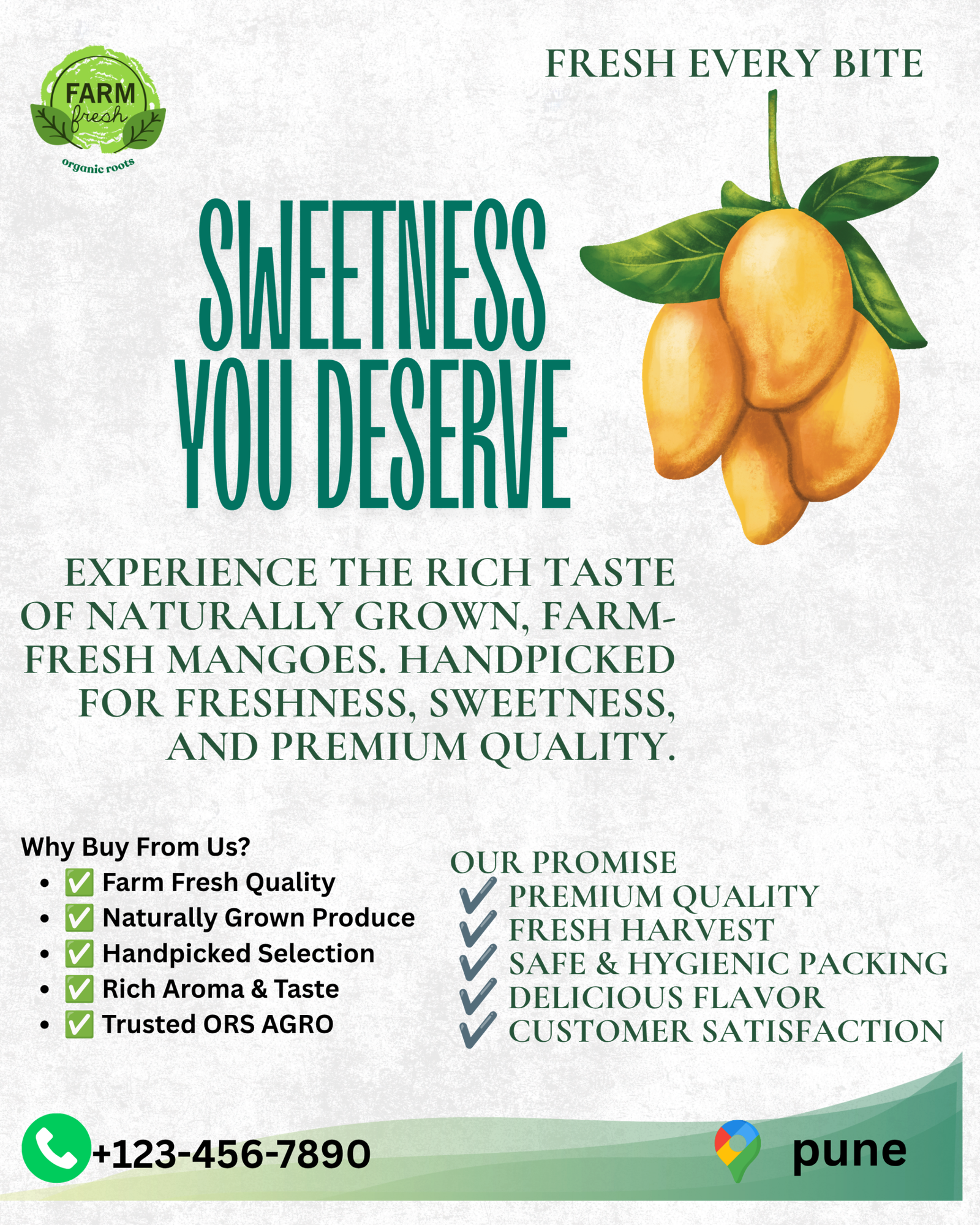 fresh sweet mangos